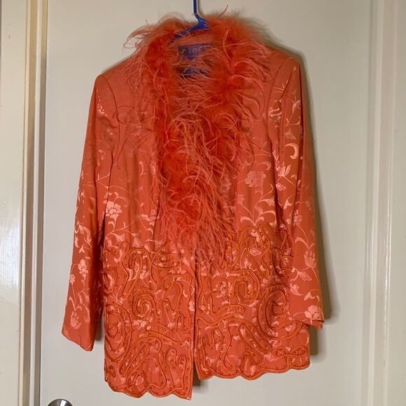 Orange Fury Skirt Suit  - Picture 1 of 12